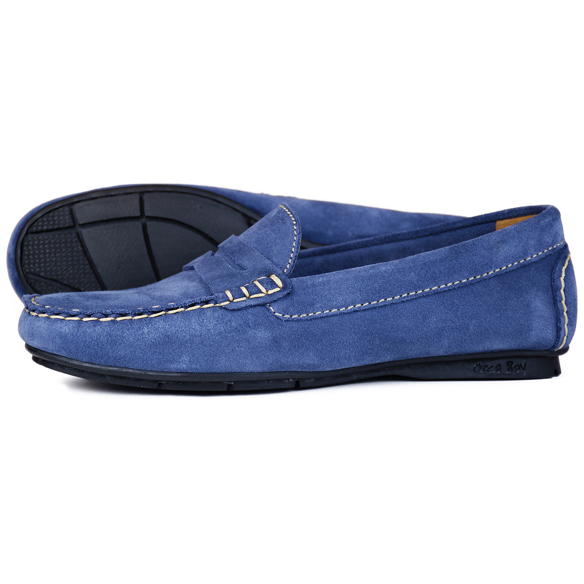 Orca Bay Florence Women's Suede Loafers - Dark Denim