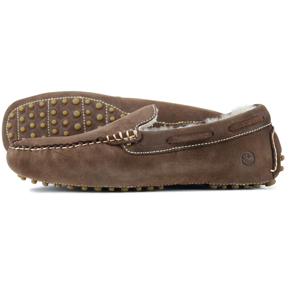 Orca Bay Mohawk Men's Slippers - Brown Suede
