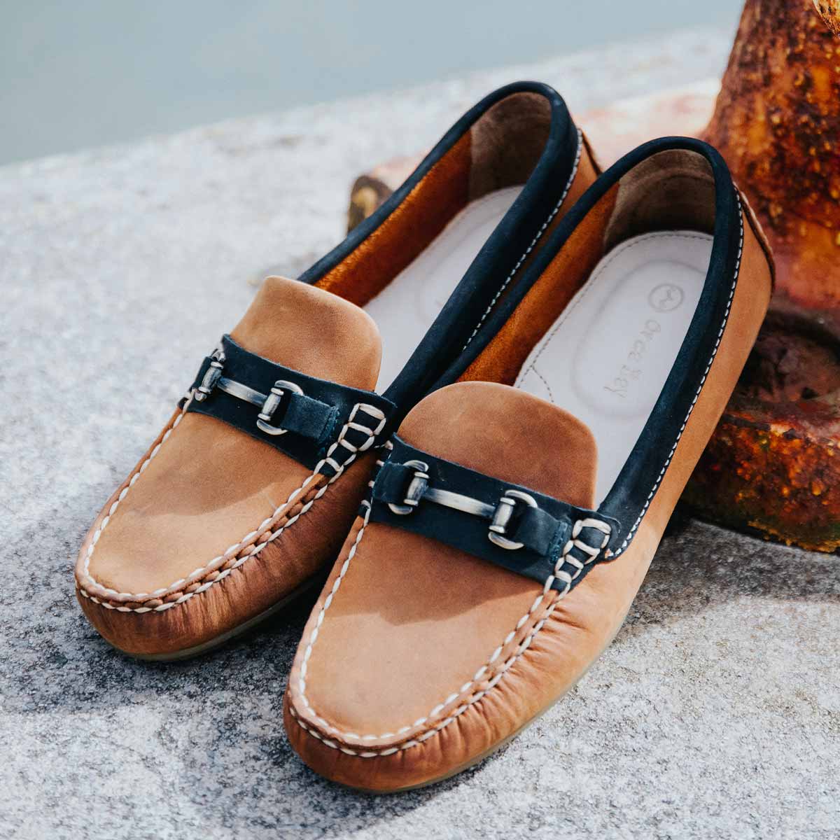 Orca Bay Verona Women's Loafers - Sand/Navy - Lifestyle