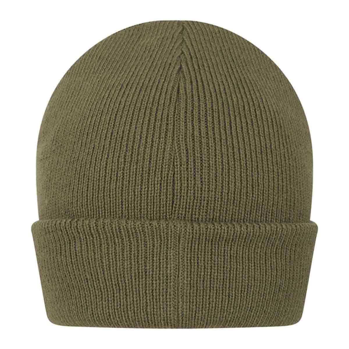 Hoggs of Fife Knitted Thinsulate Waterproof Beanie Hat - Olive