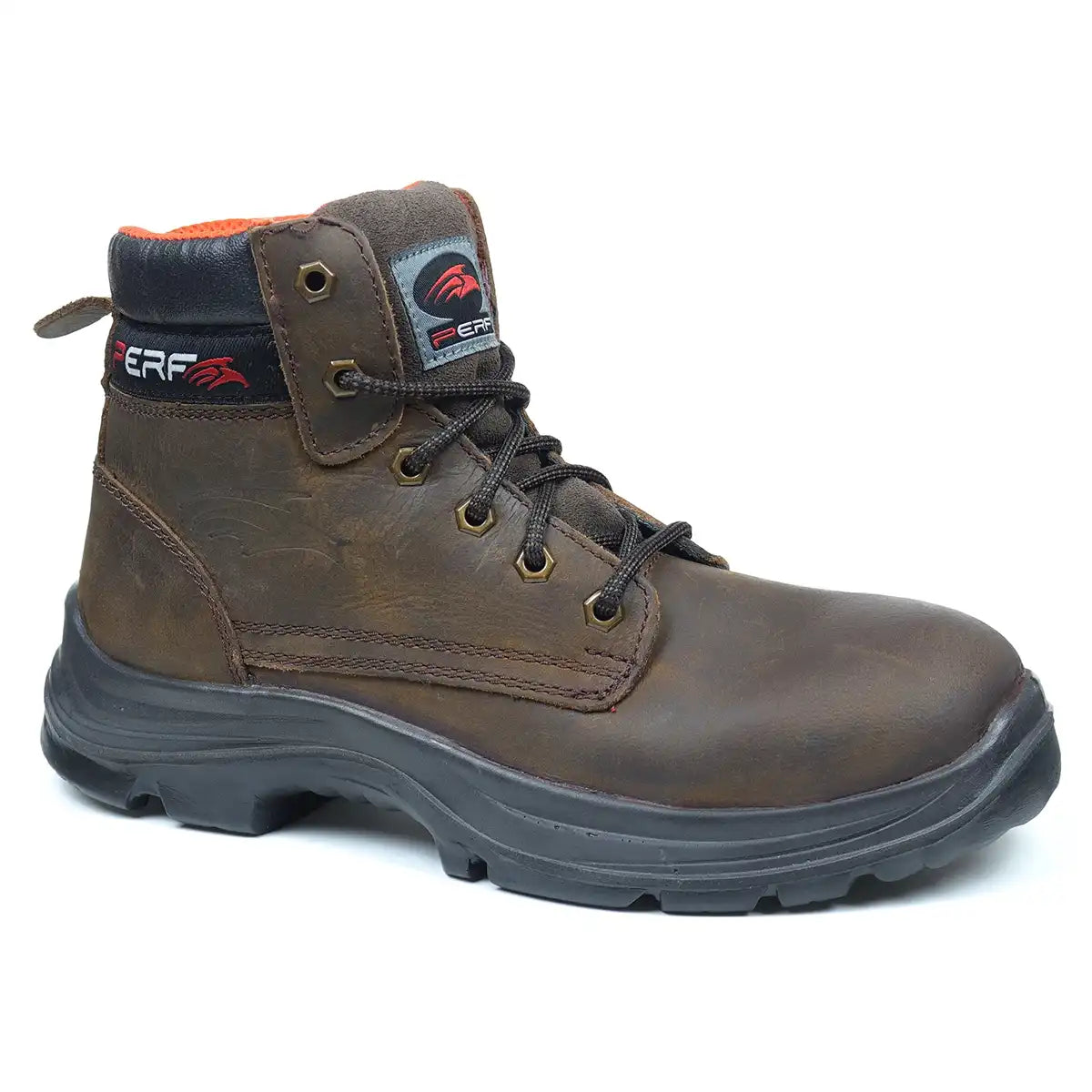 Perf Bencorr Pro Safety Derby Boot - Right Boot - Right Side - Brown