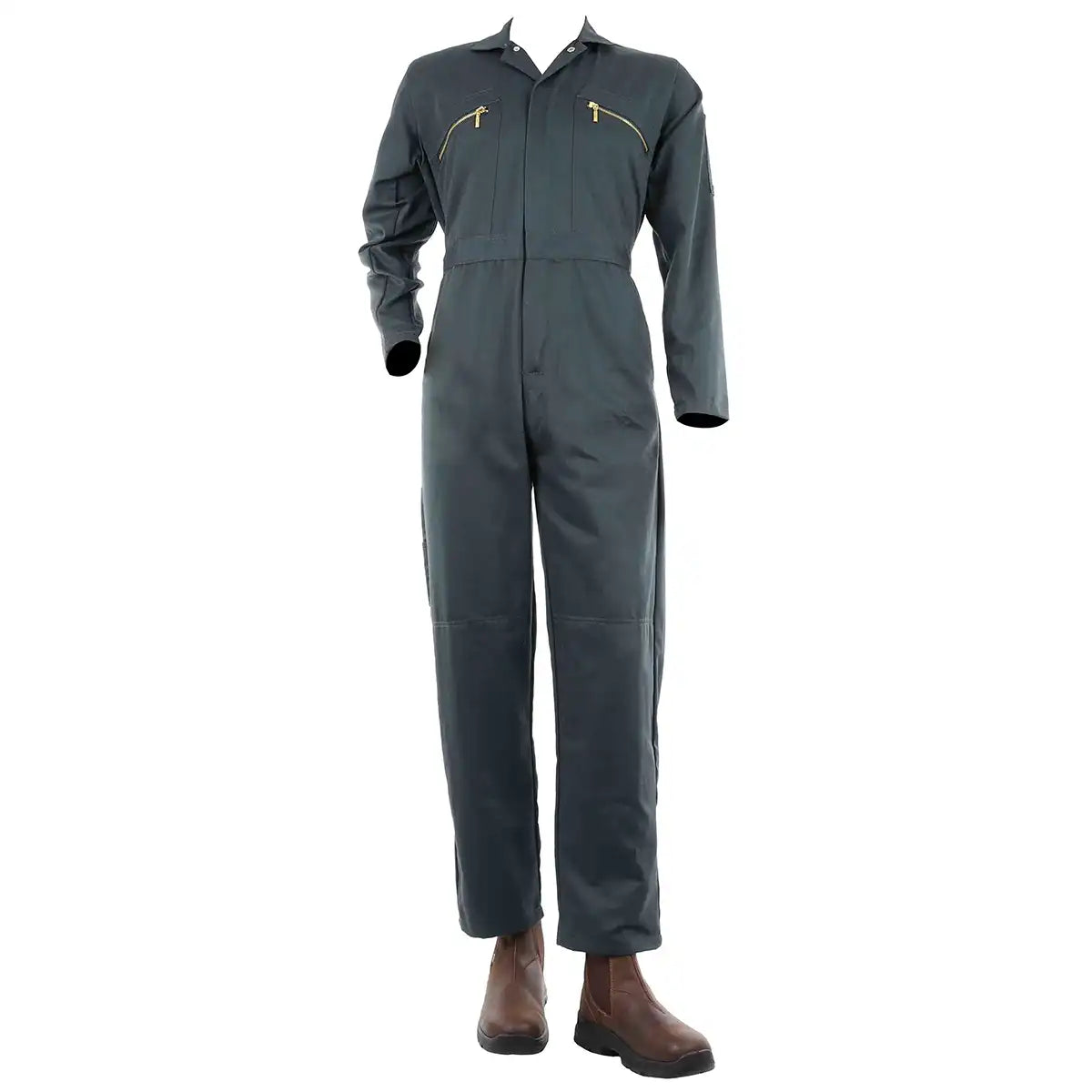 Perf Cleveland Zip Coveralls - Front - Green