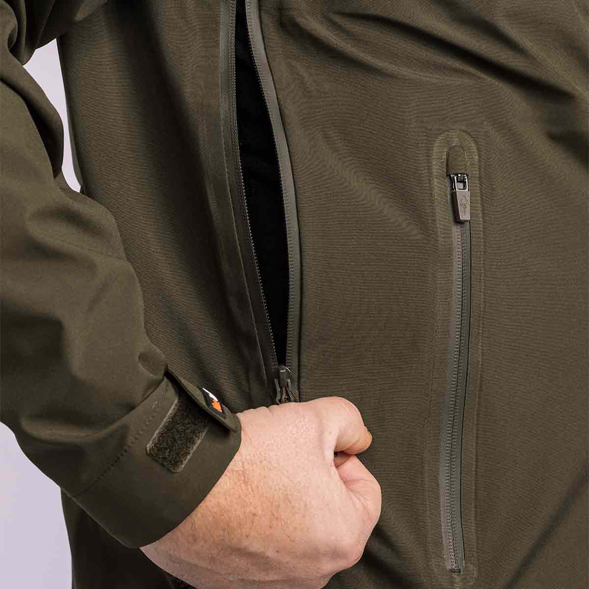 Pinewood Abisko 3L Jacket - Moss Green - Pocket