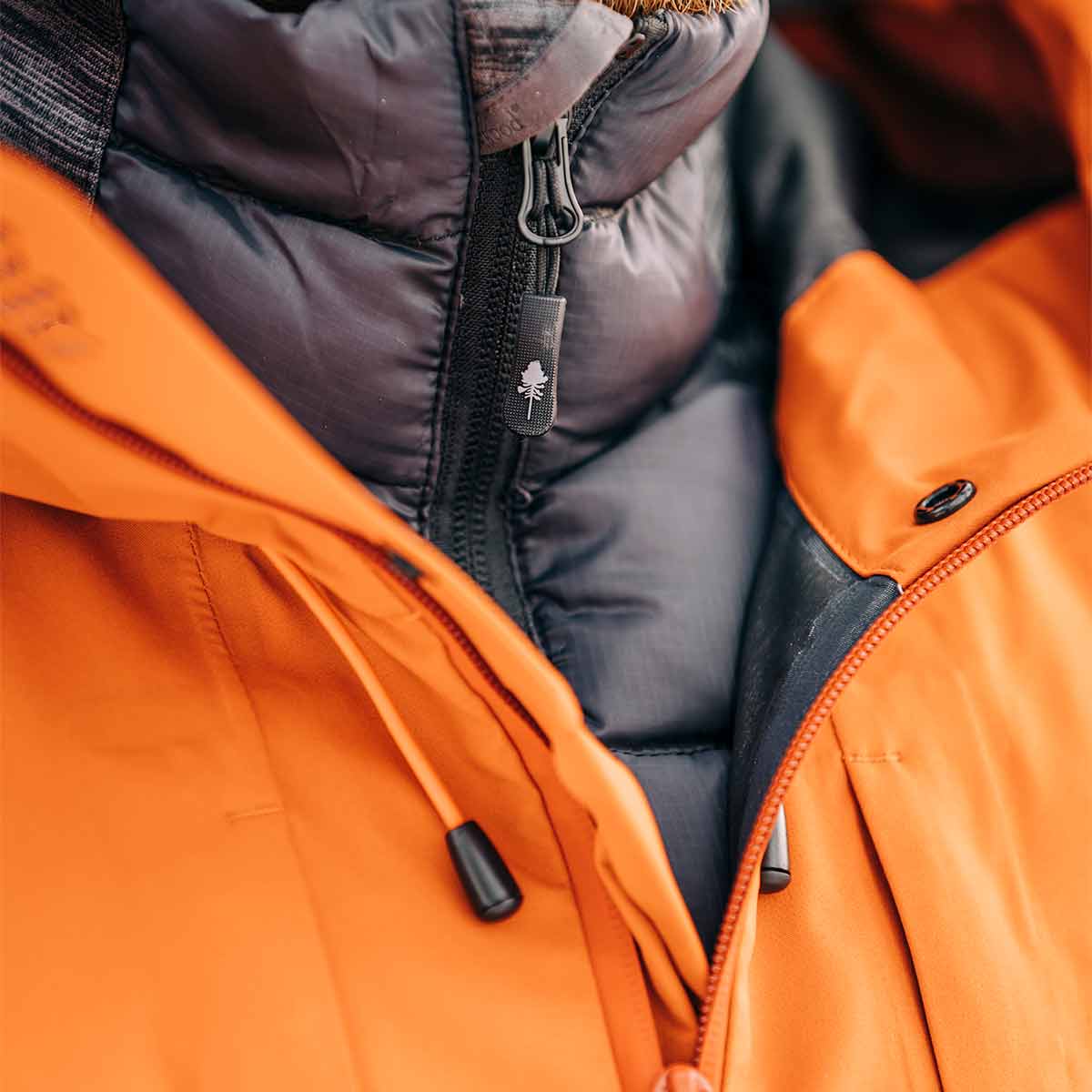Pinewood Abisko 3L Jacket - Burned Orange - Zip