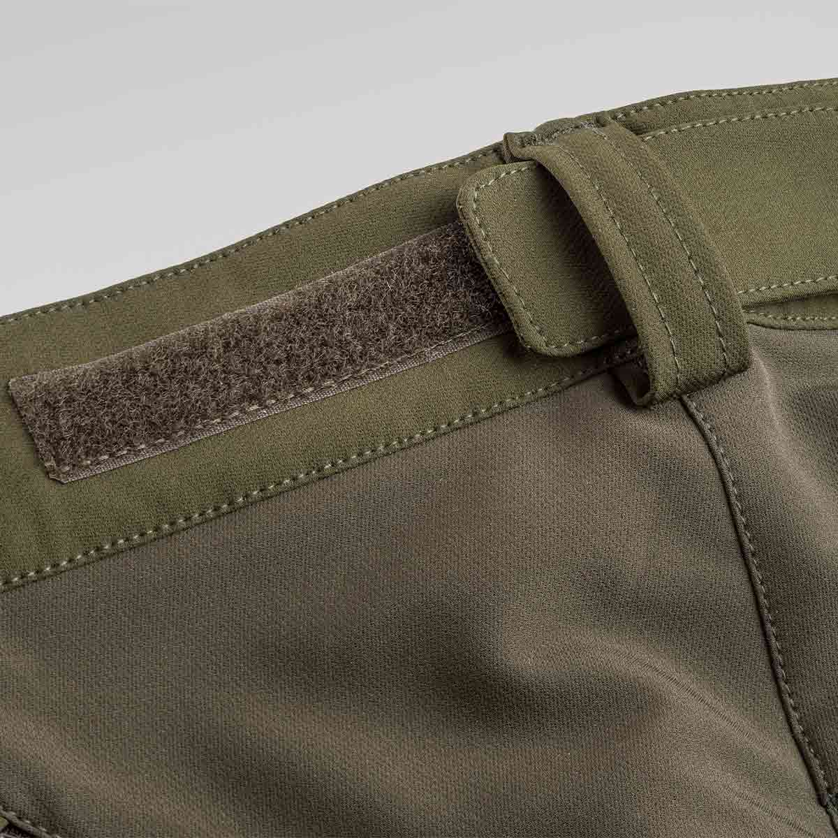 Pinewood Abisko Brenton Trousers - Dark Olive - Waistband