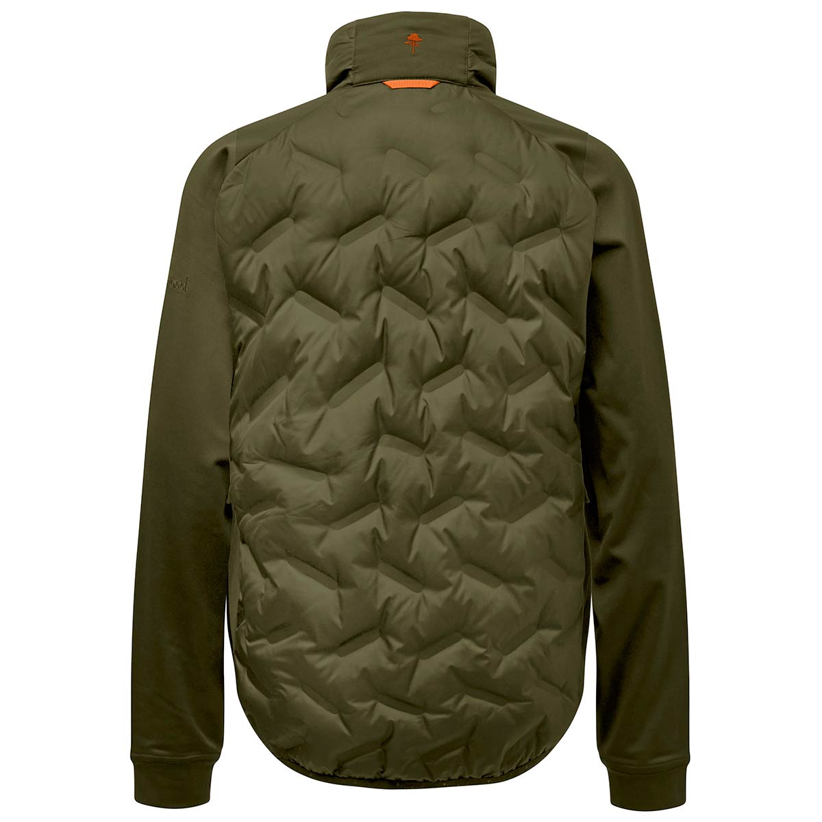 Pinewood Abisko Insulation Hybrid Jacket - Clover Green - Rear