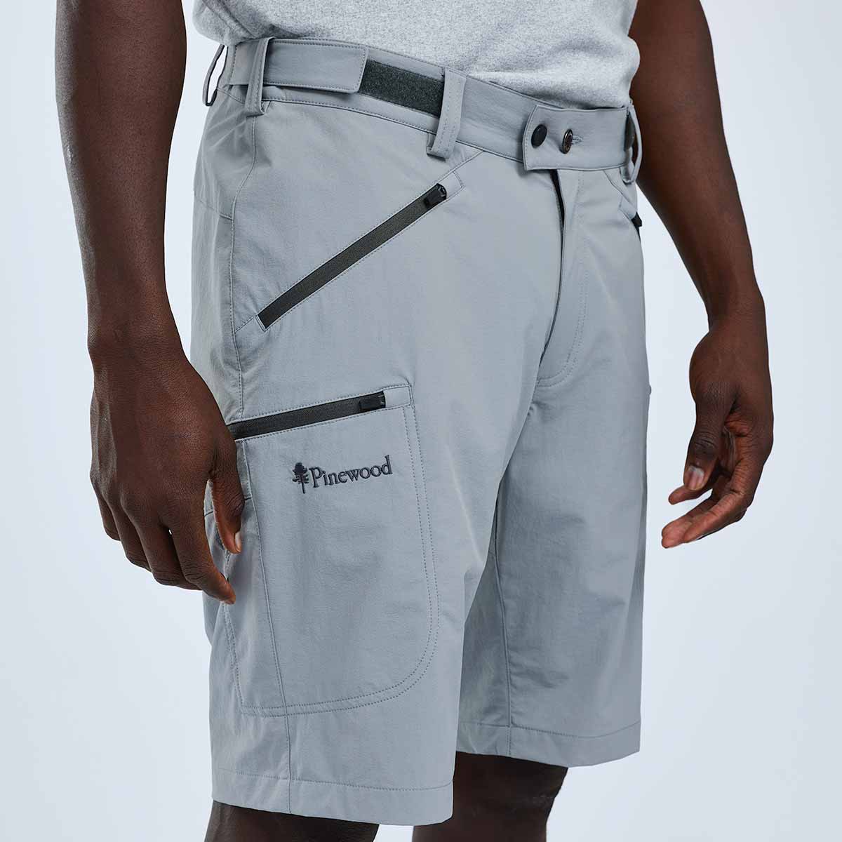 Pinewood Abisko Light Stretch Shorts - Mid Grey