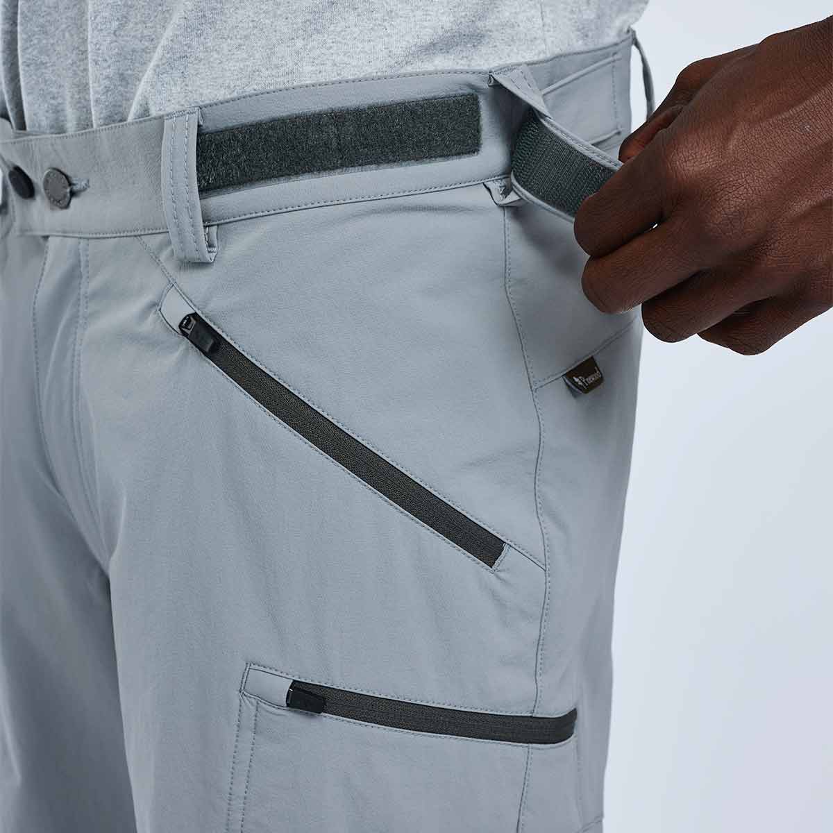 Pinewood Abisko Light Stretch Shorts - Mid Grey - Waistband