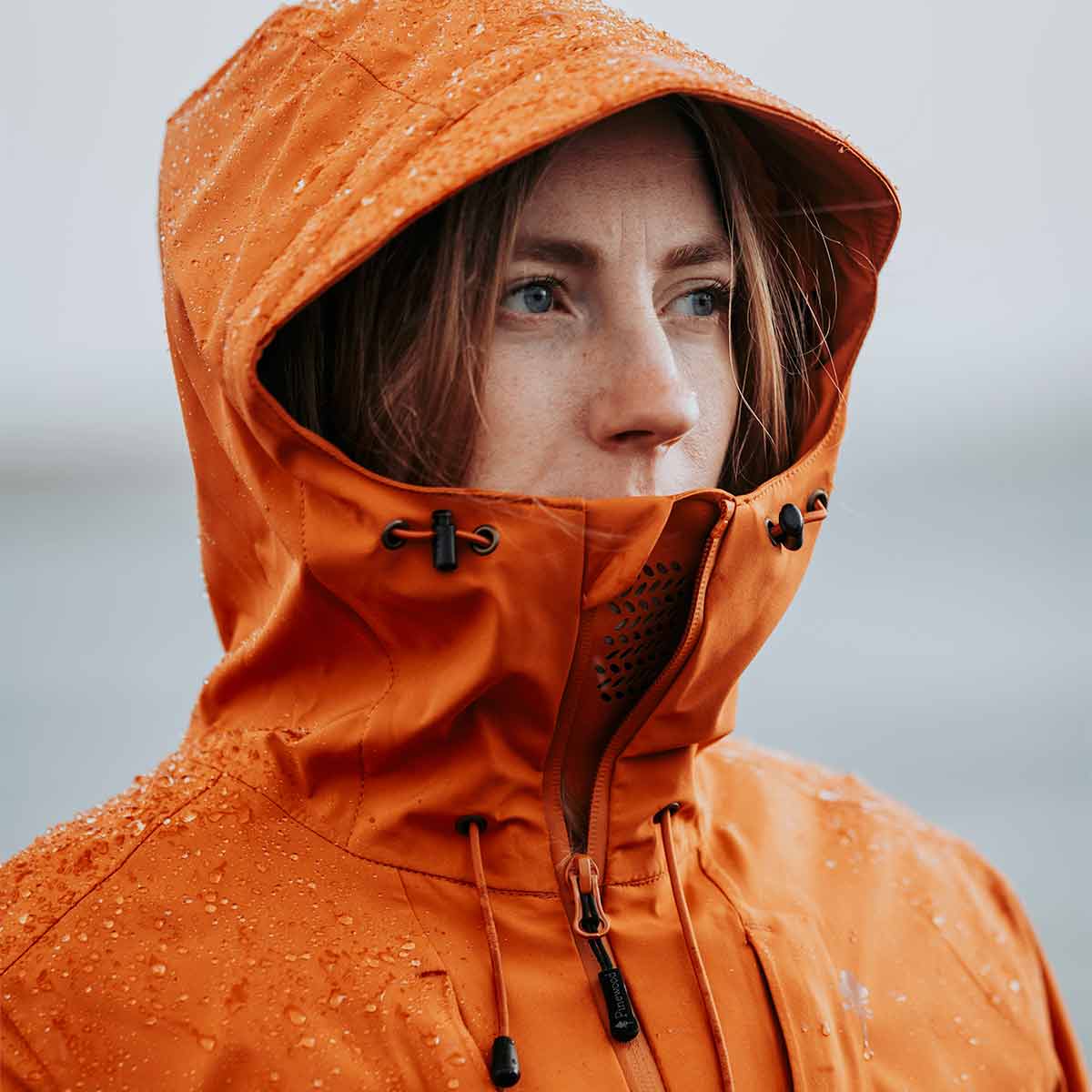 Pinewood Abisko Women's 3L Jacket - Burnt Orange - Model