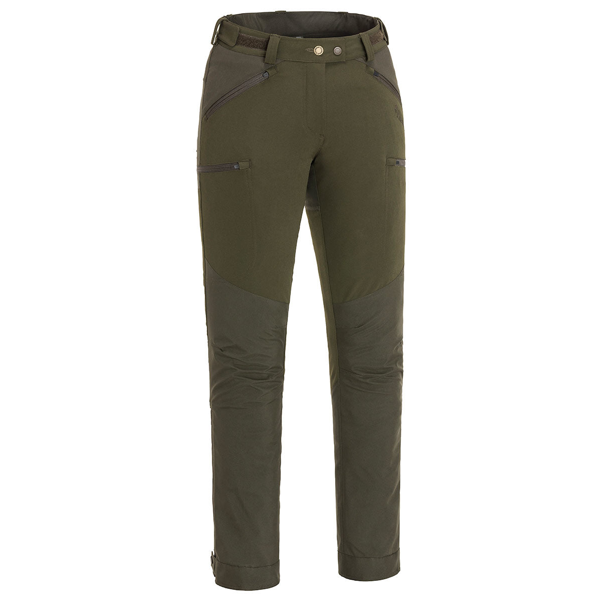 Pinewood Abisko Women's Brenton Trousers - Dark Olive/Suede Brown