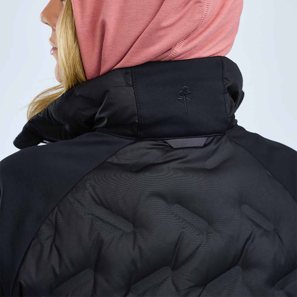 Pinewood Abisko Women's Insulation Hybrid Jacket - Black - Garment Hanger