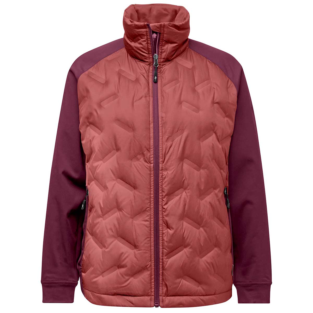 Pinewood Abisko Women's Insulation Hybrid Jacket - Brick Pink/Burgundy
