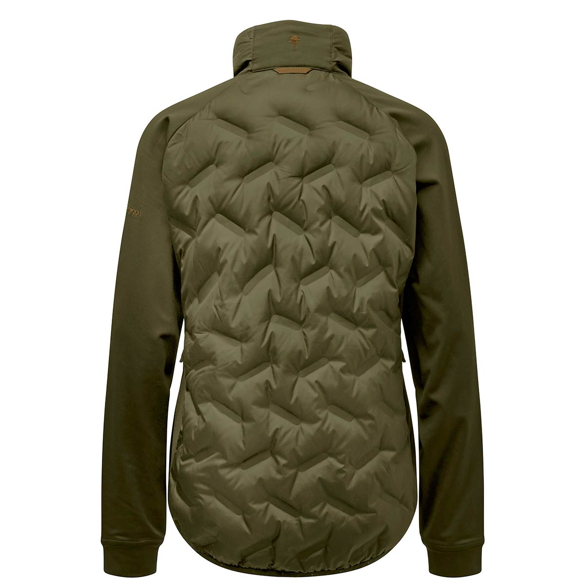 Pinewood Abisko Women's Insulation Hybrid Jacket - Olive Green - Rear