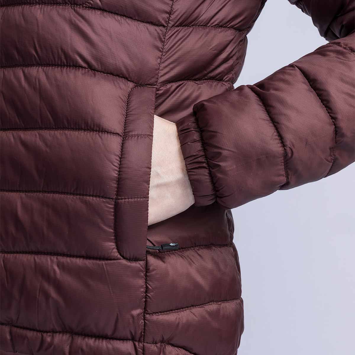 Pinewood Abisko Women's Insulation Jacket - Earth Plum - Pocket