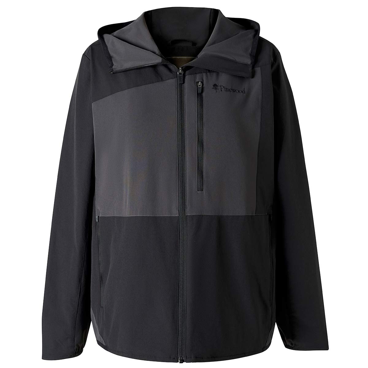 Pinewood Abisko Women's Light Stretch Jacket - Black/Dark Anthracite