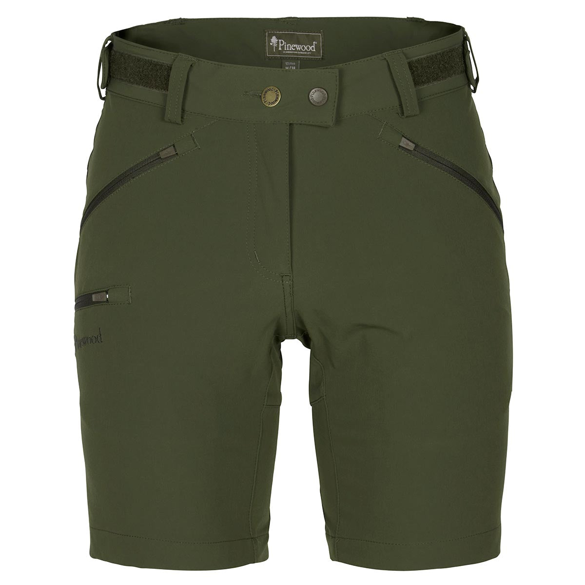 Pinewood Abisko Women's Light Stretch Shorts - Moss Greeen