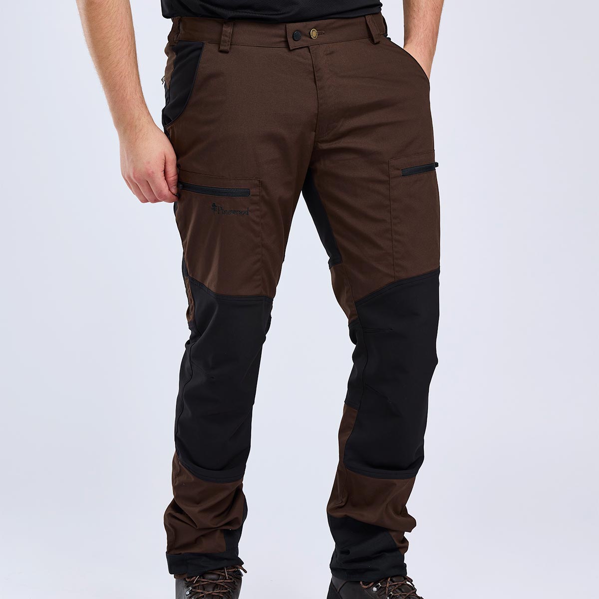 Pinewood Caribou TC Trousers - Dark Brown/Black 