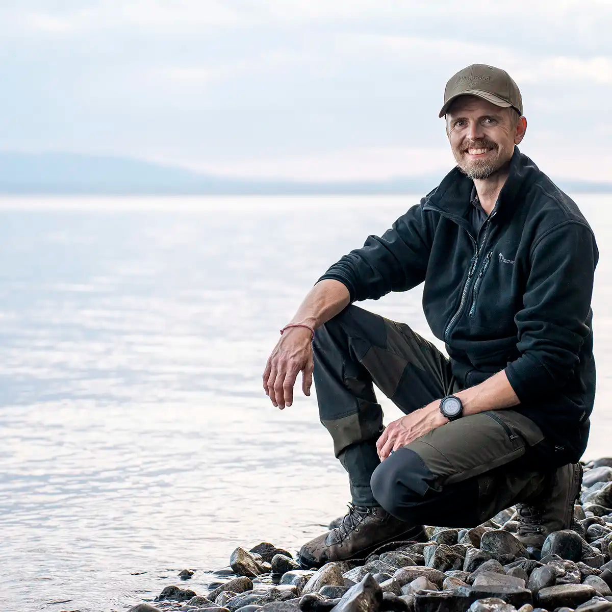 Pinewood Finnveden Fleece Jacket - Black - Worn By Model 