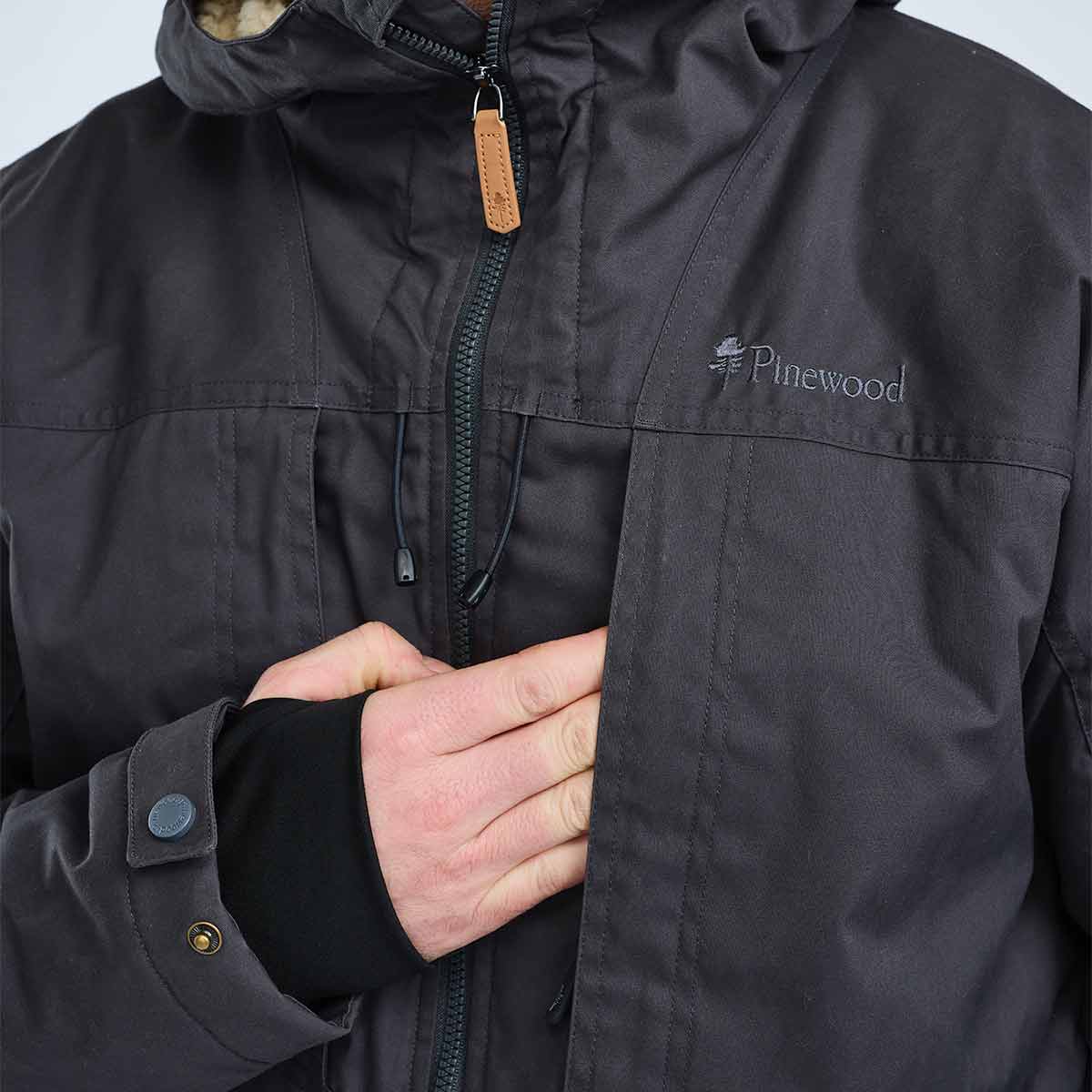 Pinewood Finnveden Winter Jacket - Dark Anthracite - Chest Pocket