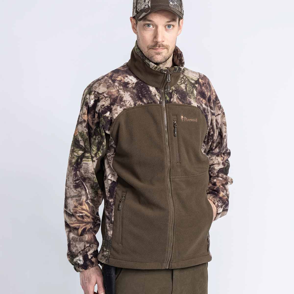 Pinewood Furudal Hunters Camou Fleece Jacket - Atera Camou/Hunting Green