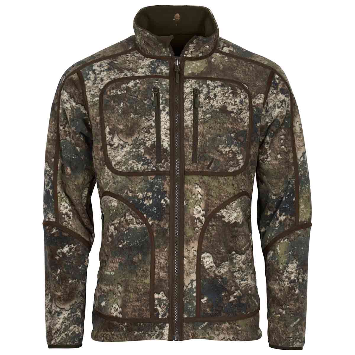 Pinewood Furudal Reversible Camou Fleece Jacket - Hunting Brown/Strata - Reversed