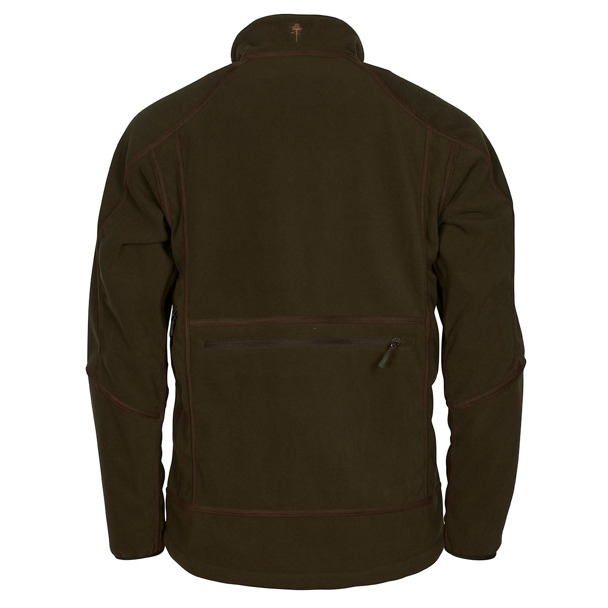 Pinewood Furudal Reversible Camou Fleece Jacket - Hunting Brown/Strata Blaze - Rear