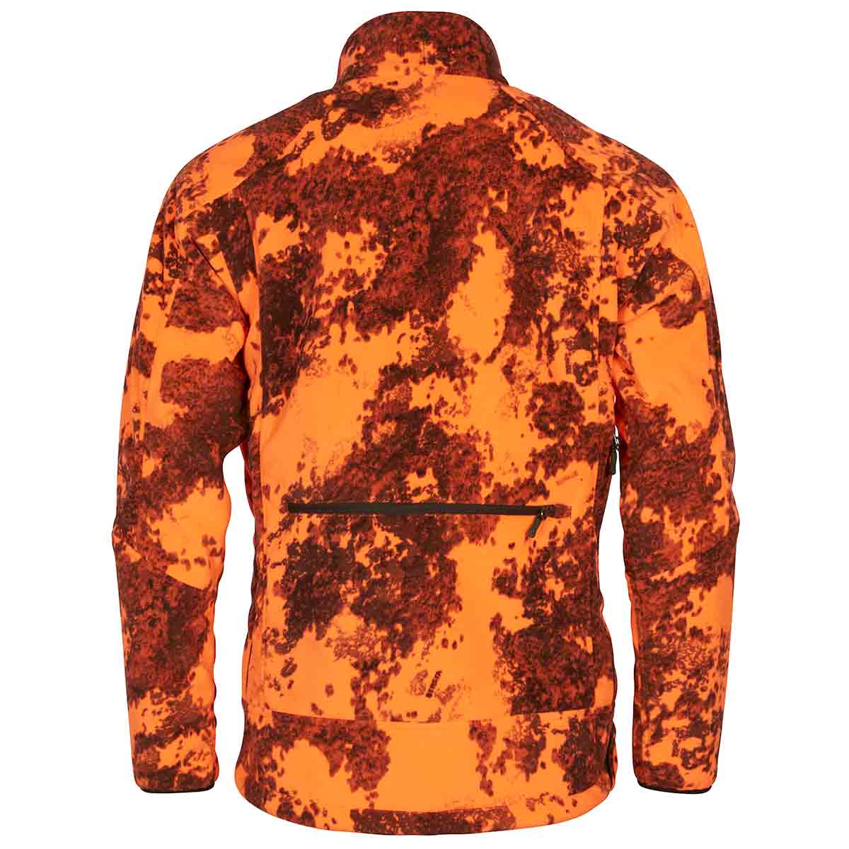 Pinewood Furudal Reversible Camou Fleece Jacket - Hunting Brown/Strata Blaze - Reverse - Rear