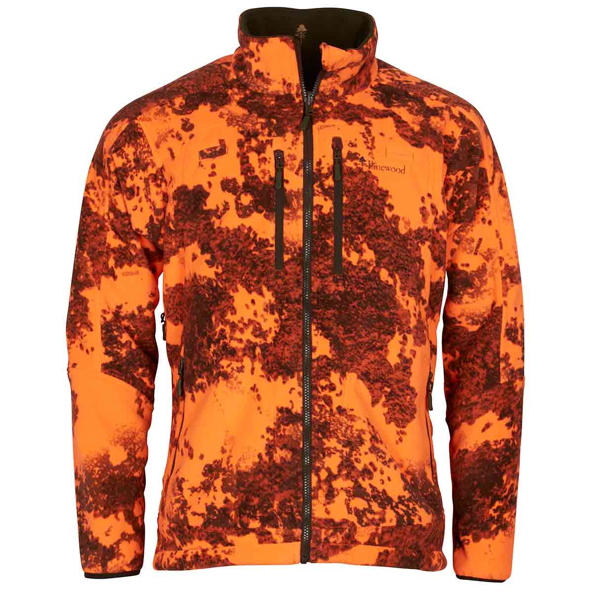 Pinewood Furudal Reversible Camou Fleece Jacket - Hunting Brown/Strata Blaze - Reversed