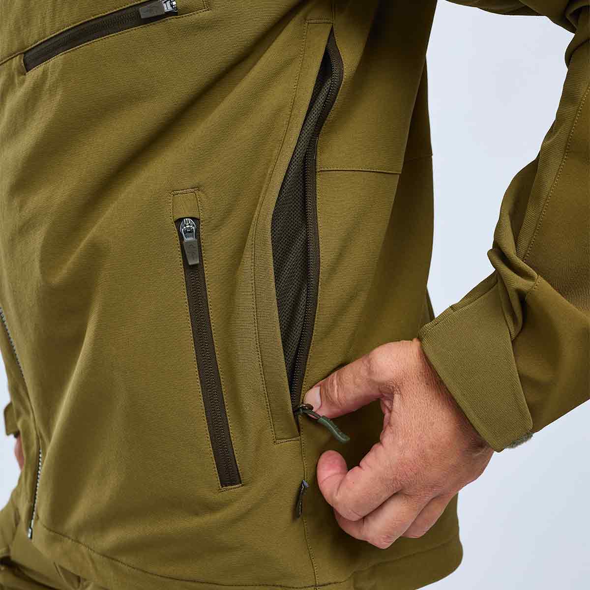Pinewood Hunters Hybrid Stretch Jacket - Olive green - Pocket