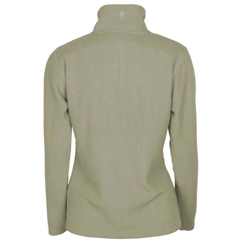 Pinewood Tiveden Women's Fleece Sweater Mid Khaki Rear