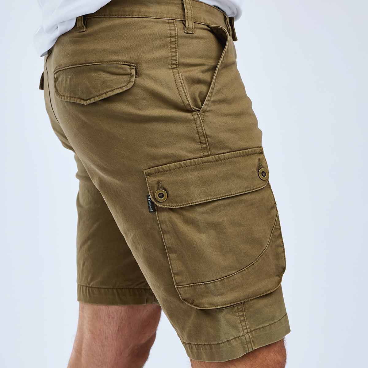 Pinewood Varnamo Serengeti Shorts - Hunting Olive - Pocket