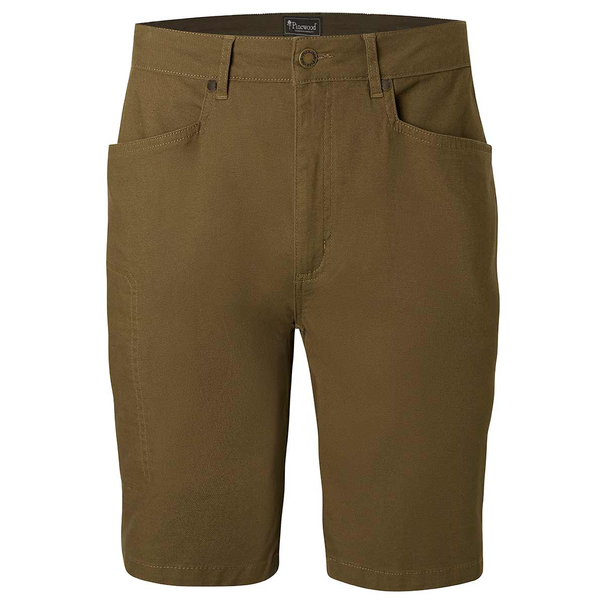Pinewood Varnamo Vintage Canvas Shorts - Olive Brown