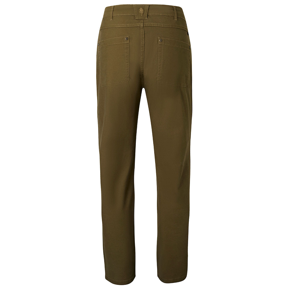 Pinewood Varnamo Vintage Canvas Trousers - Olive Brown  - Rear