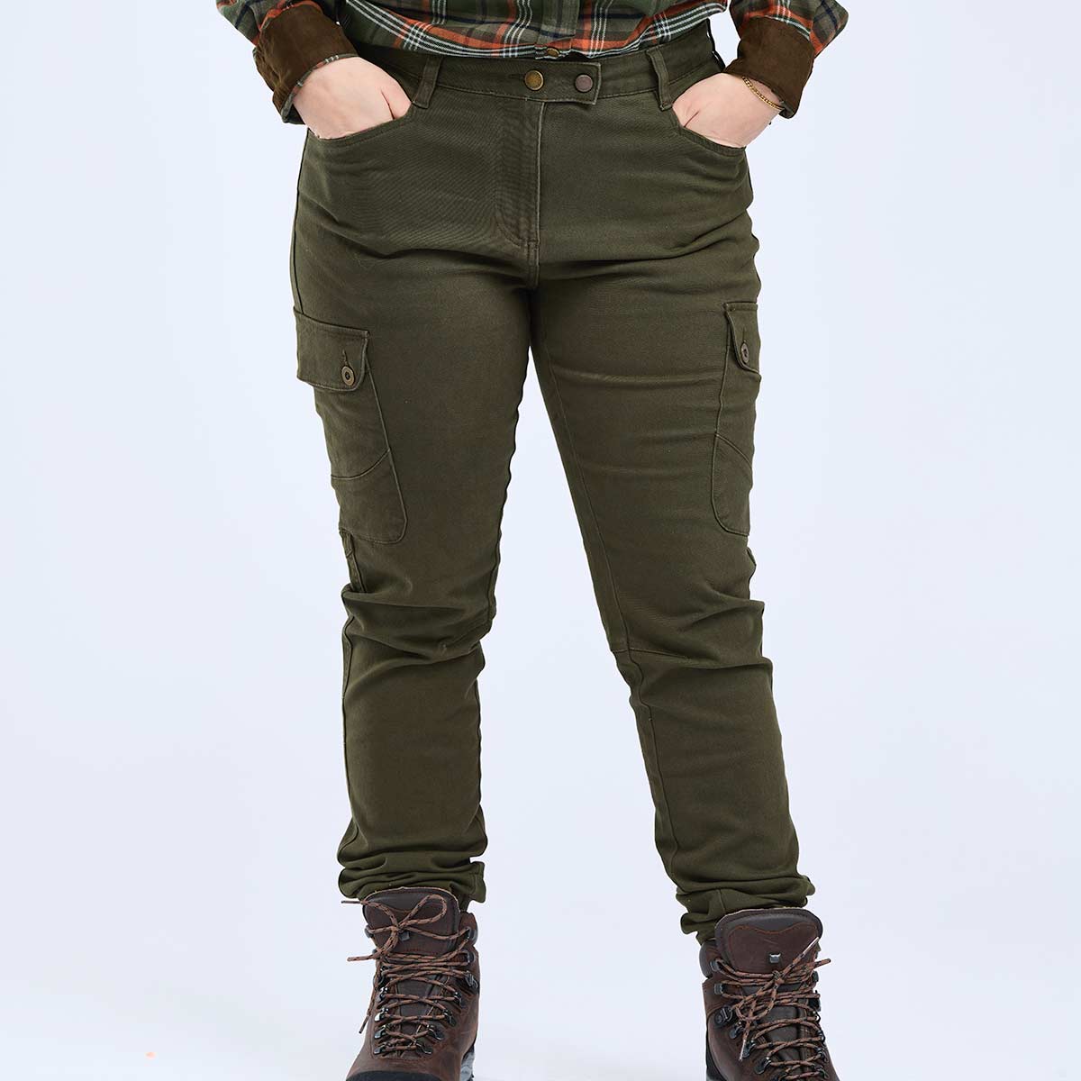 Pinewood Varnamo Women's Serengeti Trousers - Moss Green