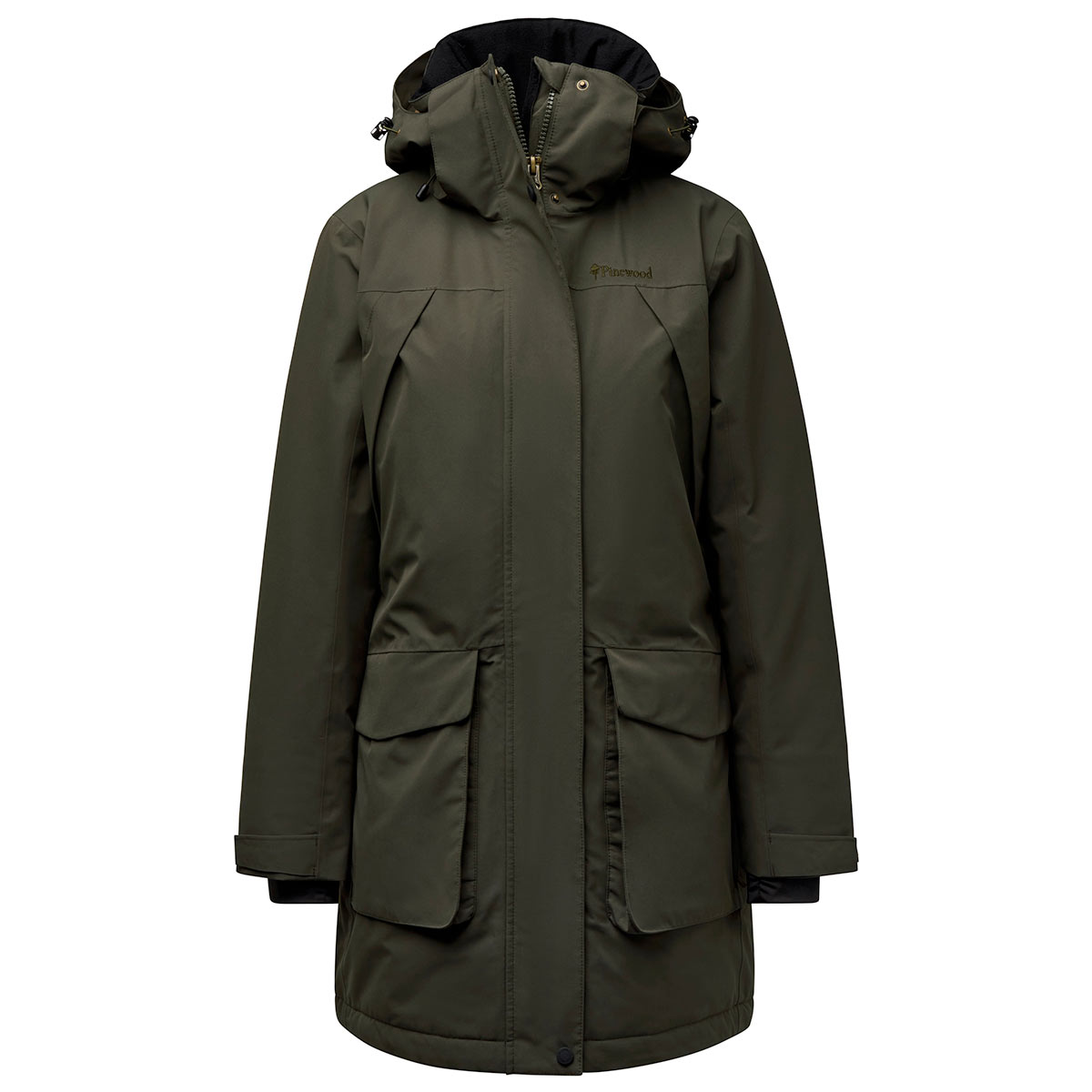 Pinewood Wilda Women's Padded Parka - Moss Green