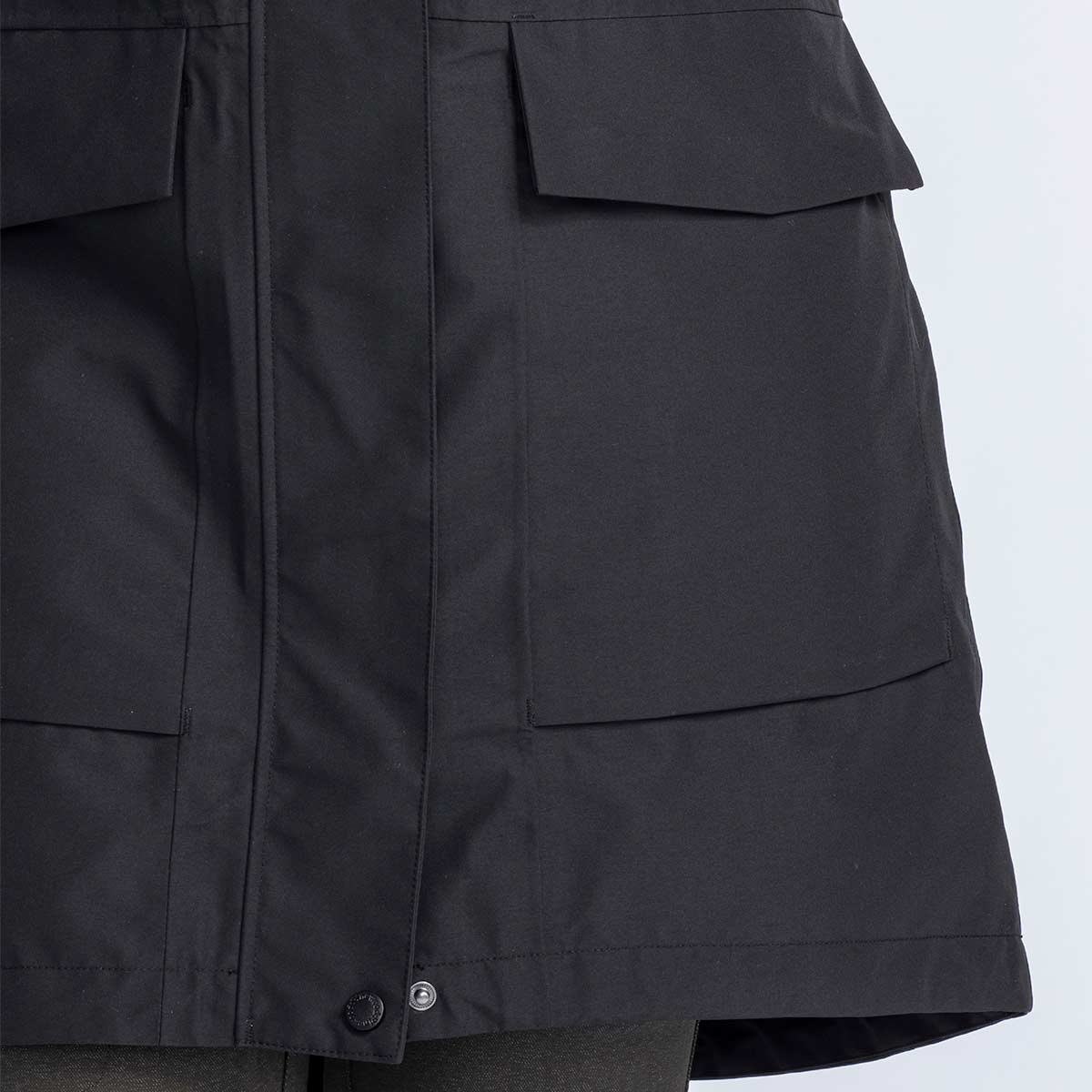 Pinewood Women's Rain Parka - Black - Pocket