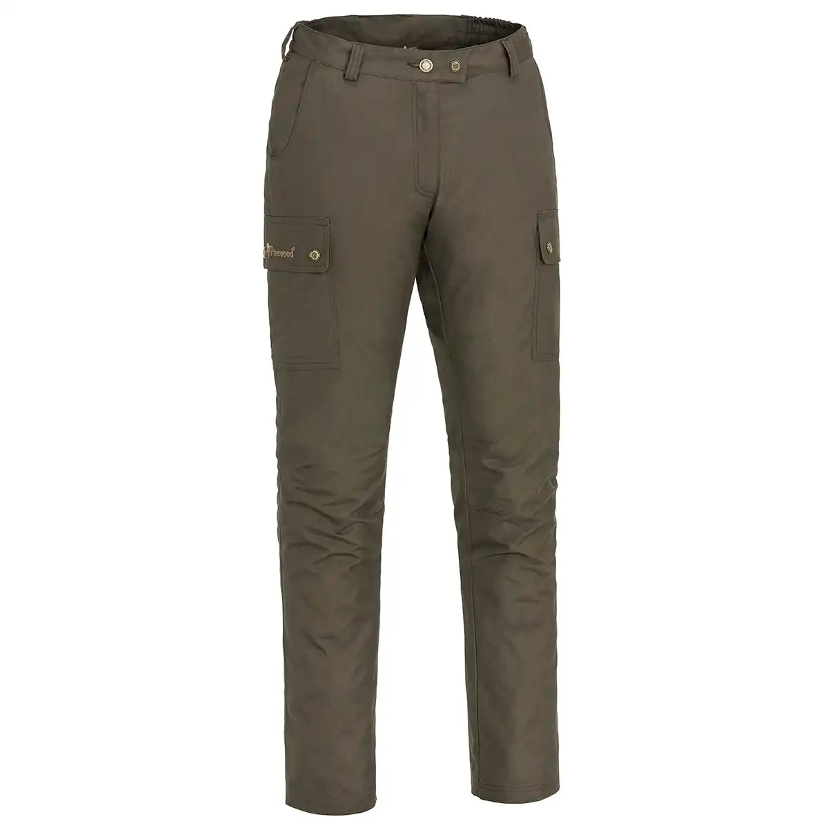Pinewood Finnveden Classic Women's Trousers- Dark Olive- Front
