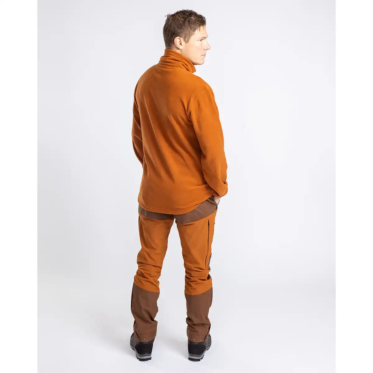 Pinewood Finnveden Hybrid Extreme Trousers - Fudge/Nougat - Worn By Model - Rear