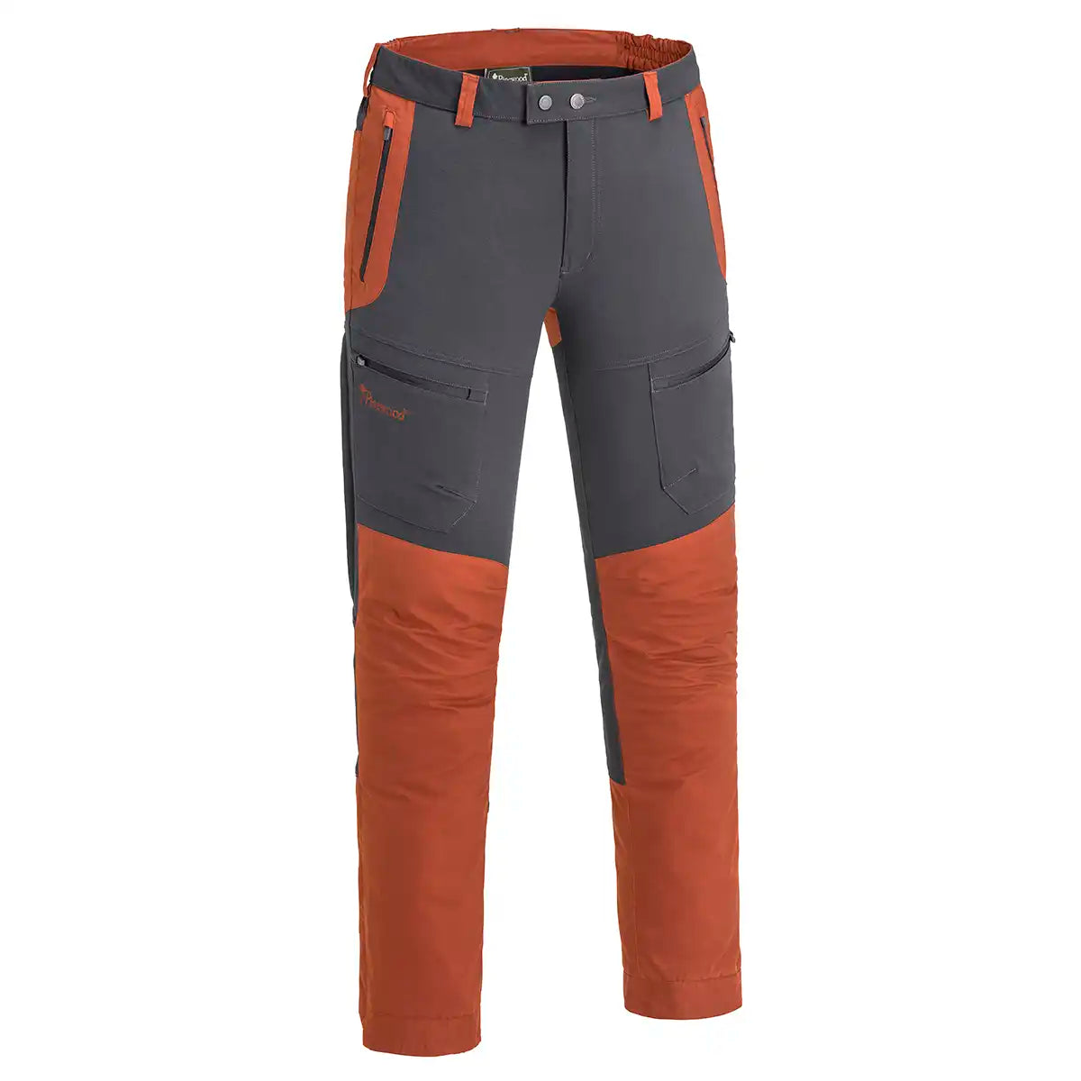 Pinewood Finnveden Hybrid Trousers - Dark Anthracite/Terracotta - Front