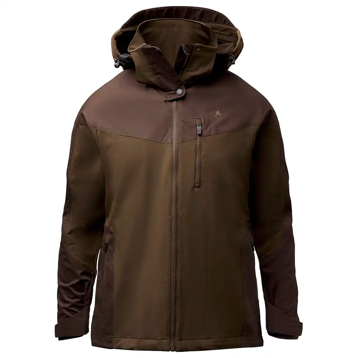 Pinewood Finnveden Hybrid Women's Jacket - Dark Brown - Front