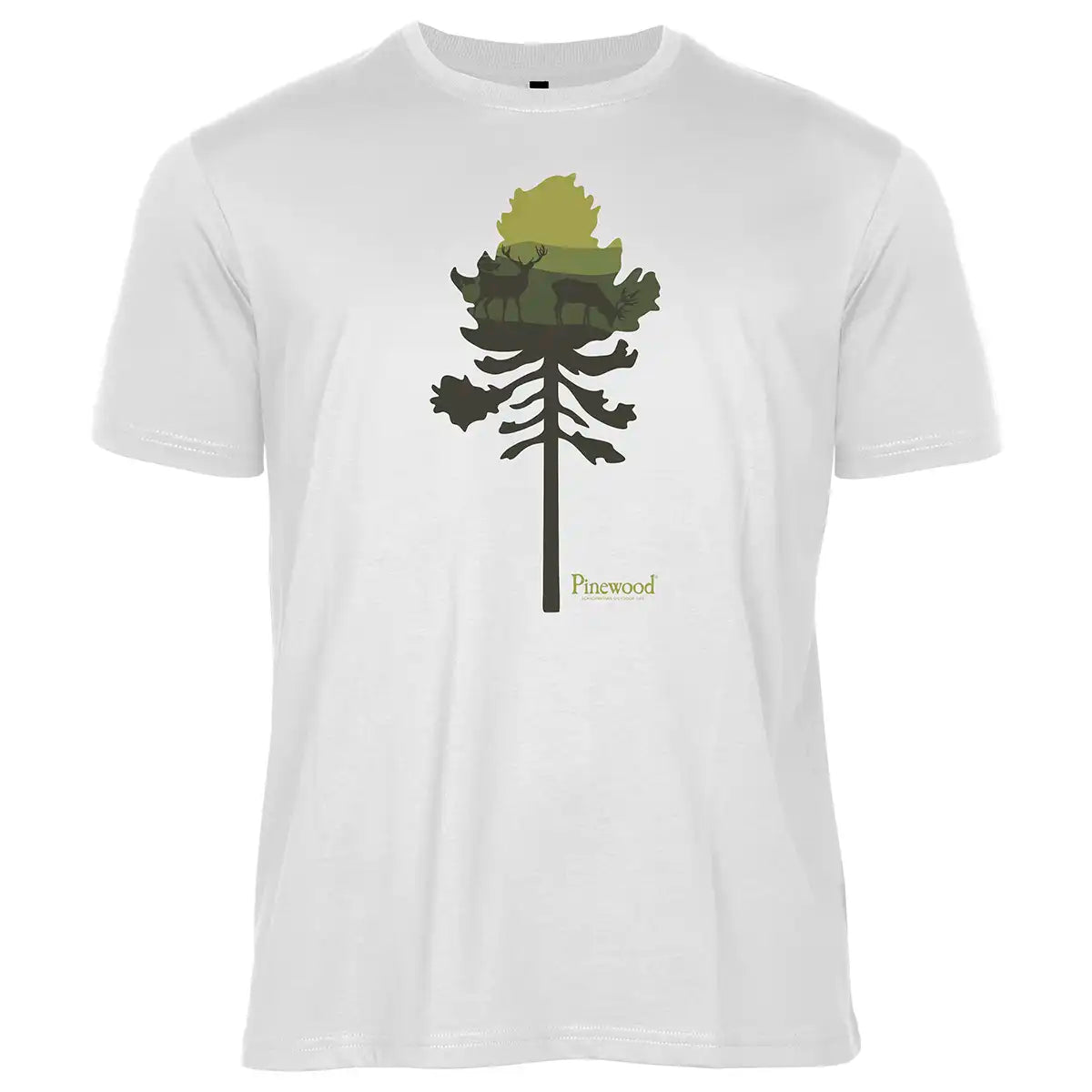 Pinewood Finnveden Recycled Outdoor T-Shirt - White Pine Tree