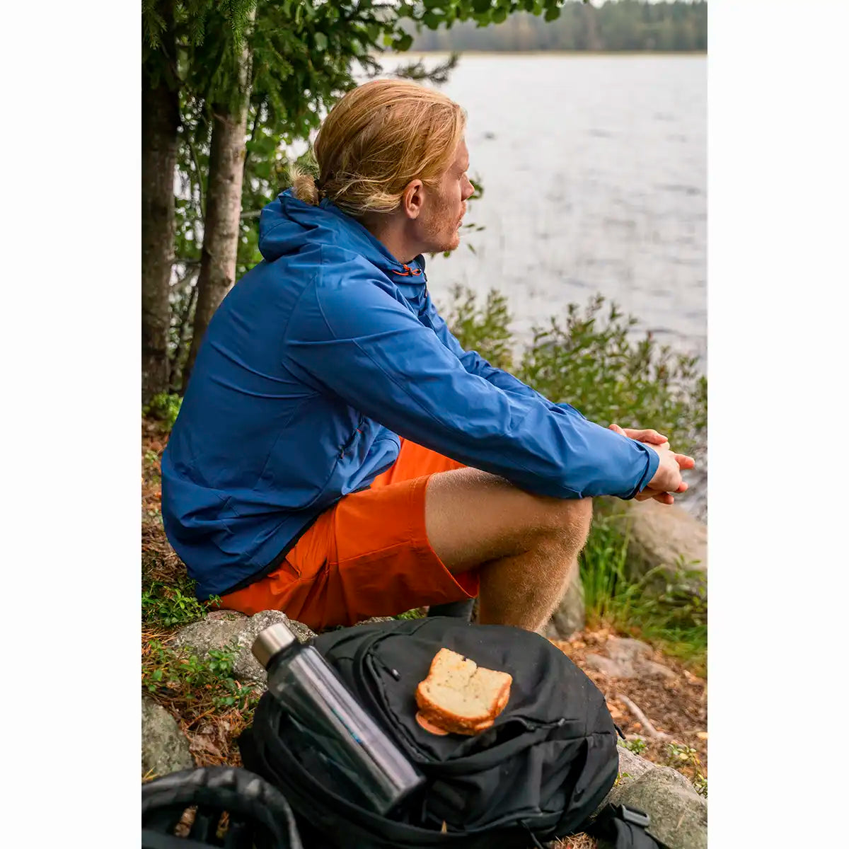 Pinewood Finnveden Sports Light Shorts - Burned Orange - Worn By Model 