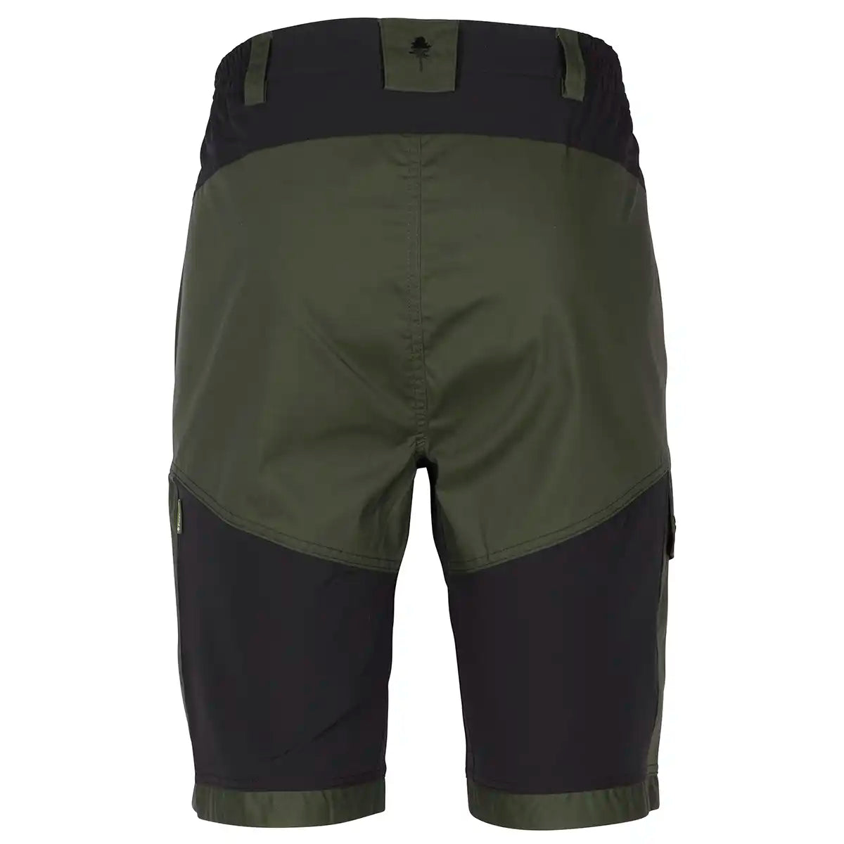 Pinewood Finnveden Trail Hybrid Shorts - Black/Moss Green - Rear