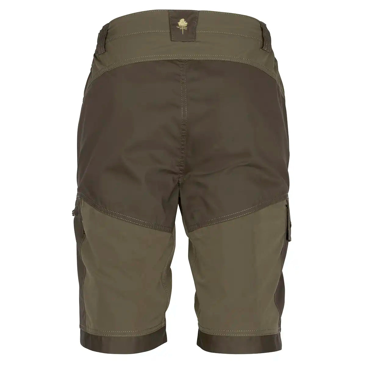 Pinewood Finnveden Trail Hybrid Shorts - Earth Brown/Dark Olive - Rear