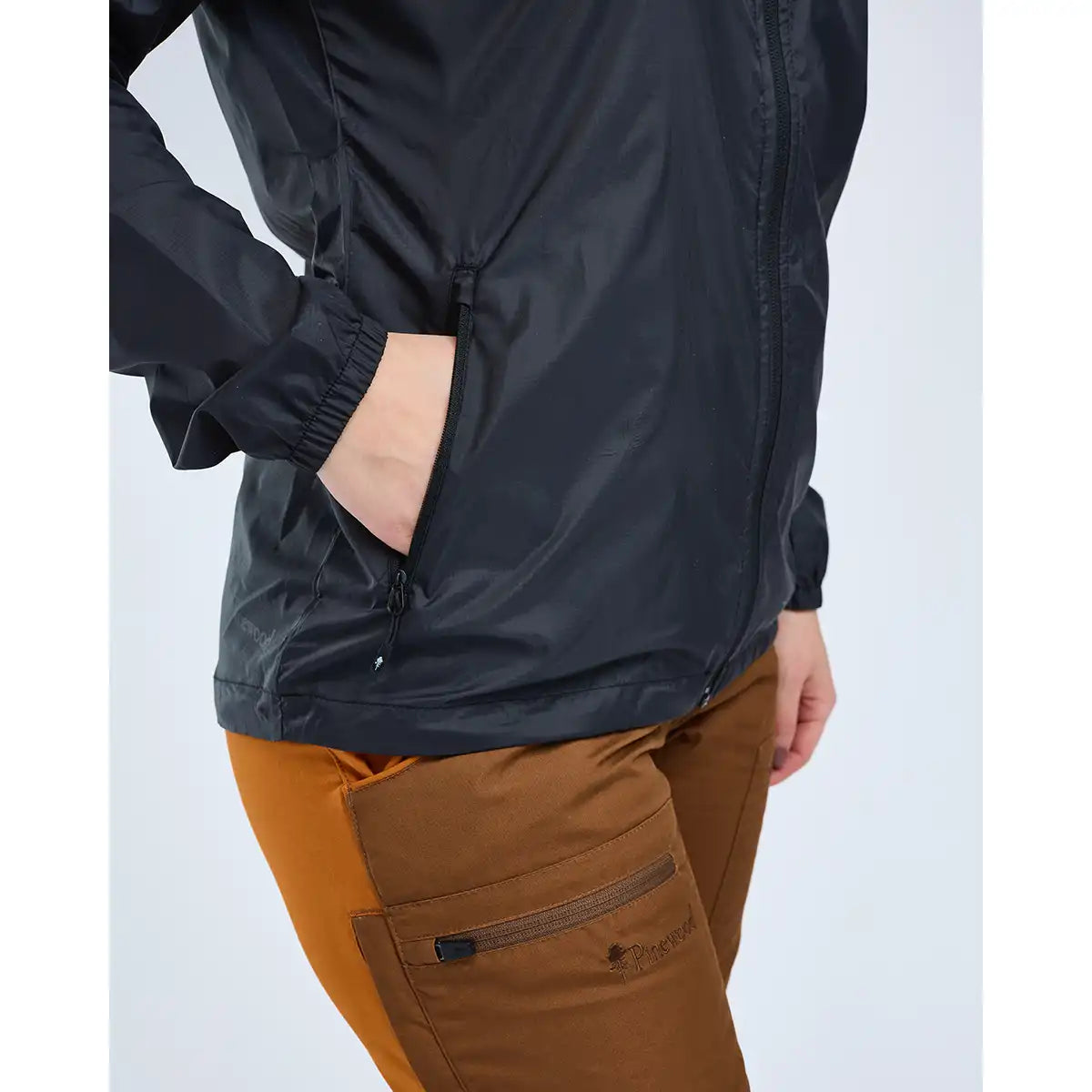 Pinewood Finnveden Windblock Women's Jacket- Black- Pocket Detail