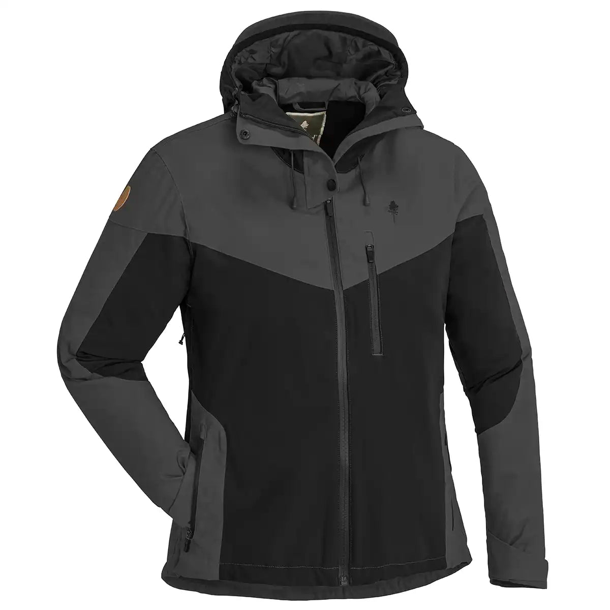 Pinewood Women's Finnveden Hybrid Extreme Jacket - Black/Dark Anthracite - Front