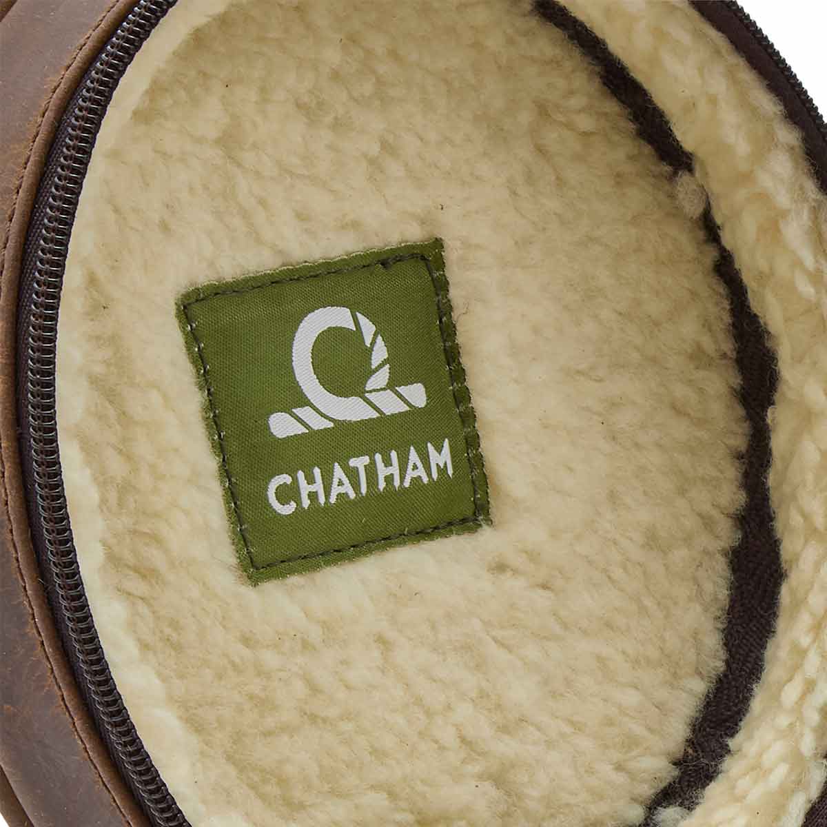 Chatham Premium Antique Oiled Leather Hearing Protection Case - Fleece