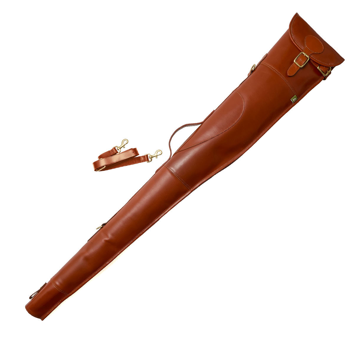 Chathams Premium Pull Up Leather Gun Slip - Chestnut