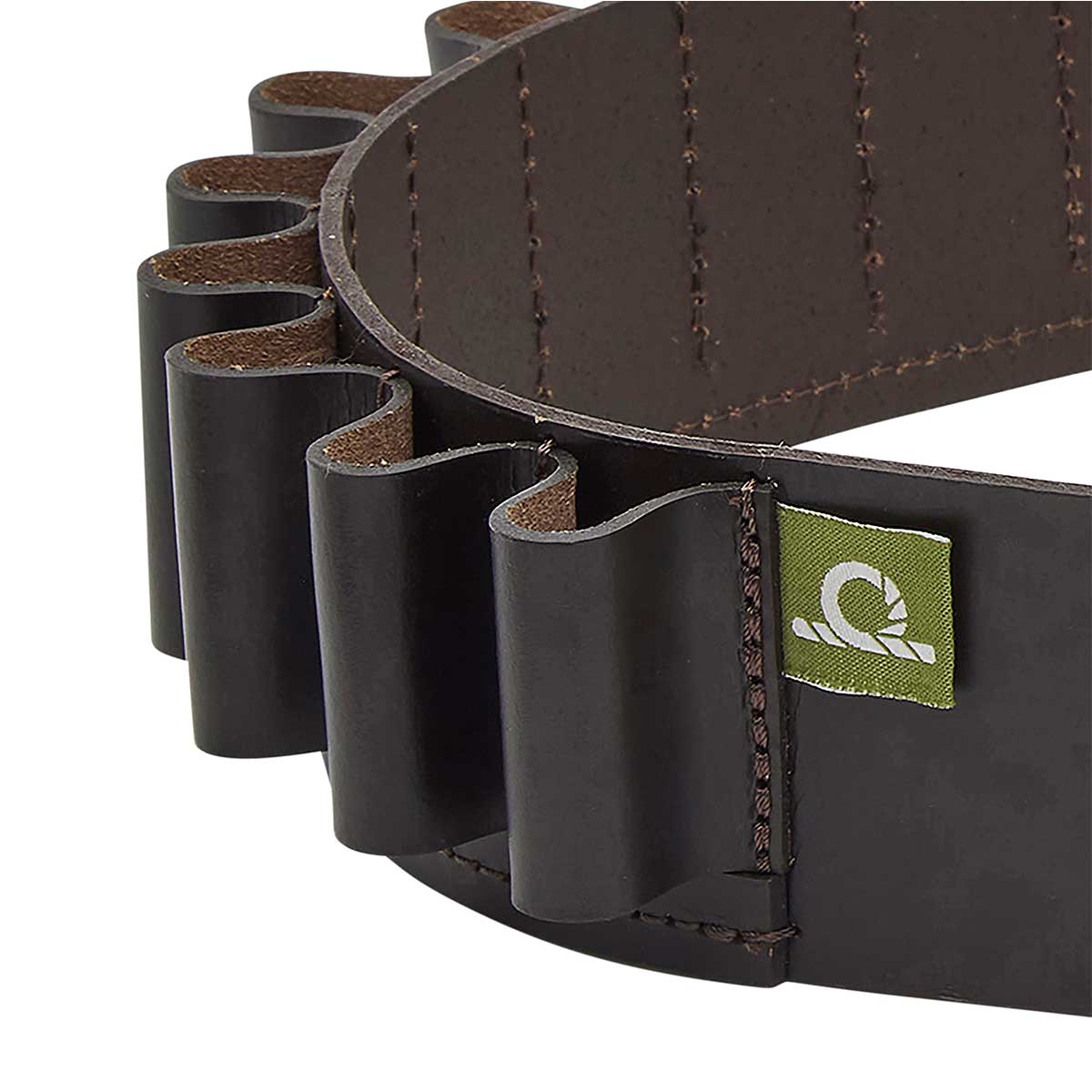 Chatham Premium Pull Up Leather 12 Gauge Cartridge Belt - Detail