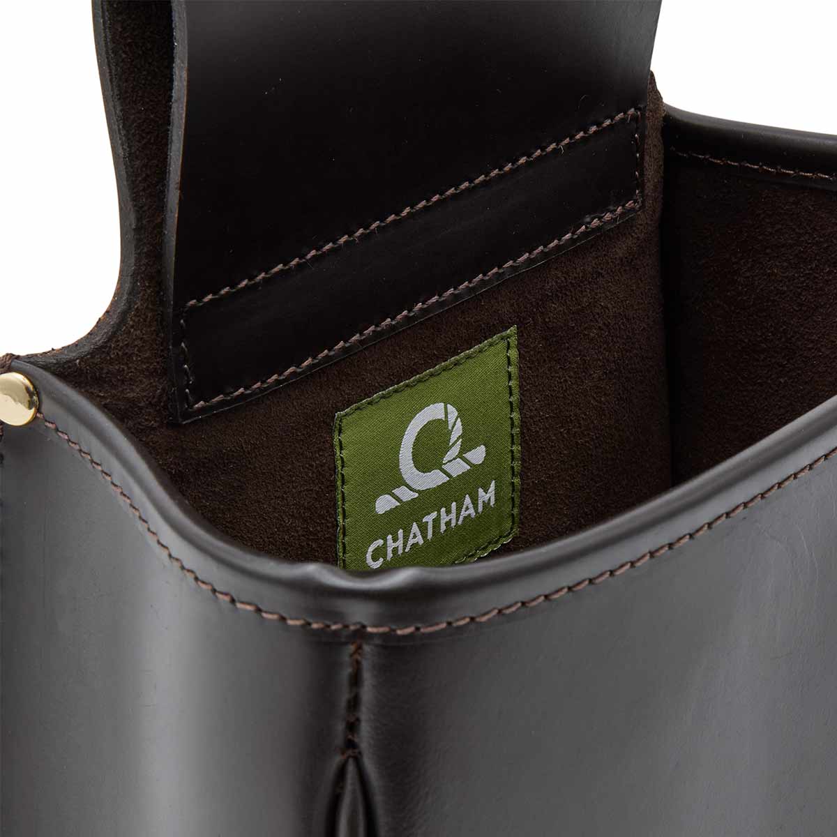 Chatham Premium Pull Up Leather Panier Bag - Inside